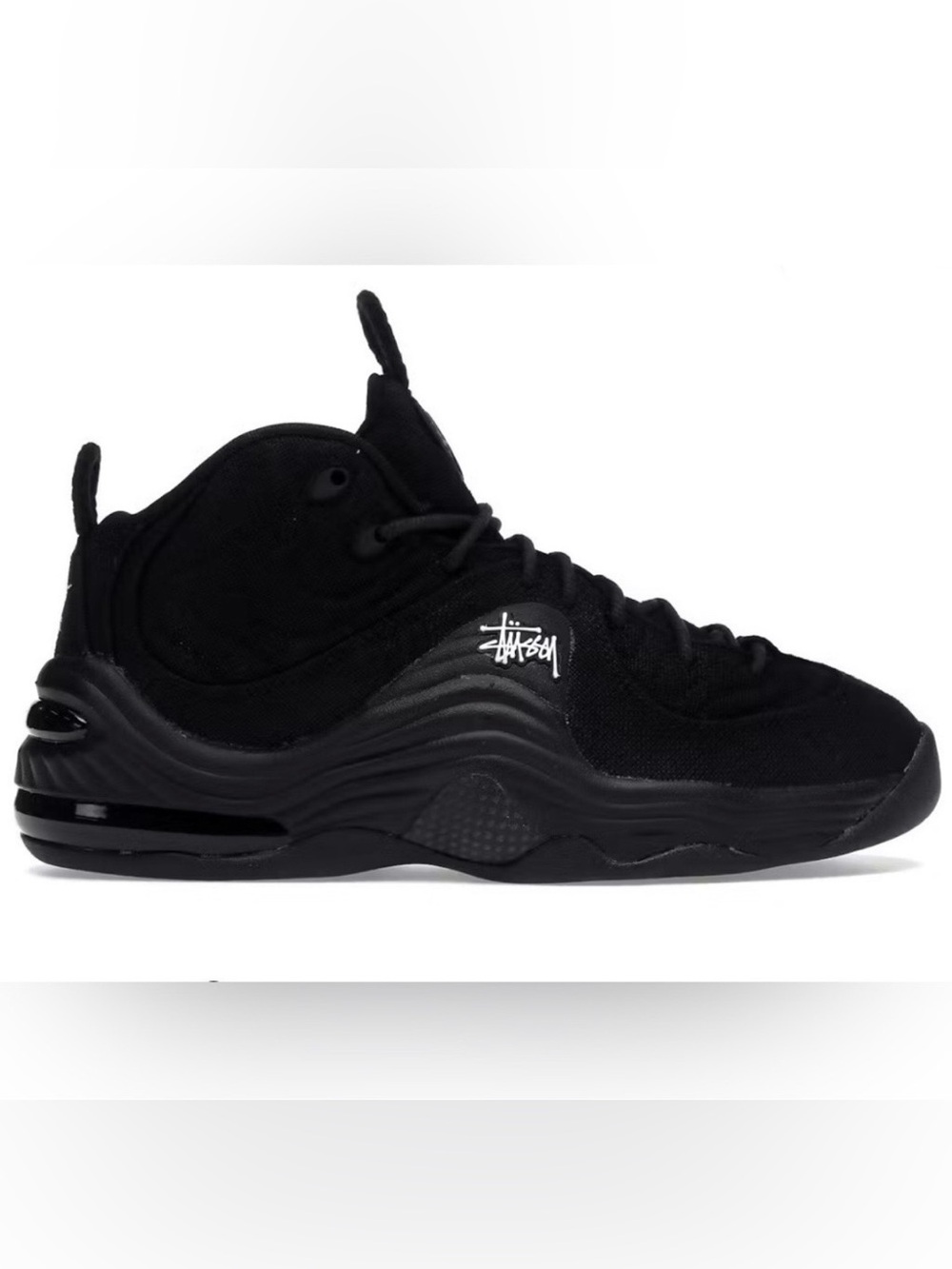 Stussy x Nike Air Penny 2 Black Sneakers SZ 6M
7.5W Athleisure NWOT Retail $200